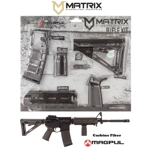 MDI MAGCOM08-CF Carbon Fiber Magpul MOE Kit AR-15 Polymer