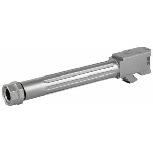 Agency Arms Mid Line Barrel MLG17G5T-FSS, 9MM, Stainless Finish, Threaded And Fluted, Fits Glock 17 Gen 5 MLG17G5T-FSS