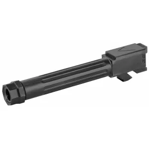 Agency Arms Mid Line Barrel MLG19G5T-FDLC, 9MM, Black Nitride Finish, Threaded And Fluted, Fits Glock 19 Gen 5 MLG19G5T-FDLC