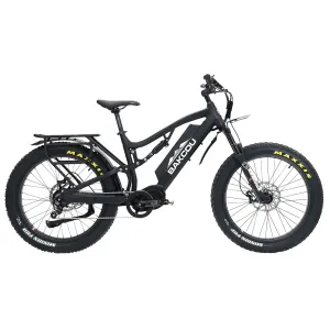 Bakcou E-bikes BSR19BB25 Storm 25 Jager Matte Black Large 19 Frame, Rohloff E-14 (500/14) Speed Hub Bafang M620 Ultra Motor, Electric Bike