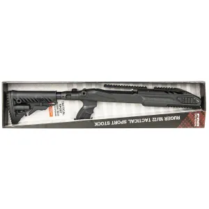 FAB Defense FXM4PR1022B M4 Conversion Kit Matte Black Synthetic, Collapsible Left Side Folding, Fits Ruger 10/22, 2.51 in- 30.70 in OAL
