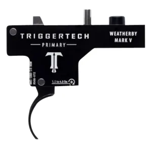 TriggerTech WM5SBB14NBF Primary Weatherby Mark V Black PVD Single-Stage Flat 1.50-4 lbs