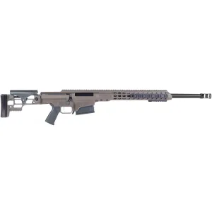 Barrett MRAD Rifle System 14348, .338 Lapua, 24 in Heavy Match Grade Barrel, Bolt-Action, Folding Stock, Adj Match Trigger, Multi-Role Brown Cerakote Finish, 10 Rds