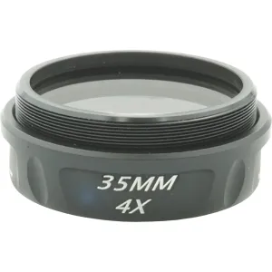 Sure-Loc 4X 35mm Lens Center Drilled for .19" Fiber SL52354