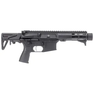 Maxim Defense Industries MD15, Semi-auto, Short Barreled Rifle, 556NATO, 5.5 in Barrel, Anodized Finish, Black, Maxim Defense HATEBRAKE, SCW Stock System, M-LOK Free Float Handguard, ALG Combat Trigger, Reptilia Grip, 20 Rounds, 1 Mag MXM-48563