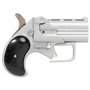 Cobra Pistol BBG380SB Derringer Big Bore 380 ACP 2 Shot 3.50 in Satin Stainless Barrel & Frame w/Black Grips