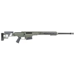 Barrett MRAD Rifle System 14381, .338 Lapua, 26 in Heavy Match Grade Barrel, Bolt-Action, Folding Stock, Adj Match Trigger, OD Green Cerakote Finish, 10 Rds