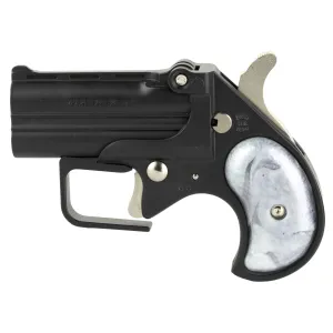 Old West Short Bore, Derringer, 380 ACP, 2.75 in Barrels, Matte Finish, Black, Pearl Grips, 2 Rounds, Guardian Package, Trigger Guard SBG380BP