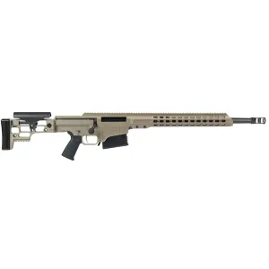 Barrett MRAD Rifle System 14371, .338 Lapua, 20 in Heavy Match Grade Barrel, Bolt-Action, Folding Stock, Adj Match Trigger, FDE Cerakote Finish, 10 Rds
