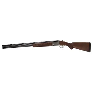 Bettinsoli USA BOST122822 Omega Steel 12 Gauge 28 in 3 in 2rd, Stainless Waterfowl Engraved Rec, Blued Barrel, Walnut Fixed Comb Stock, Includes 5 Chokes