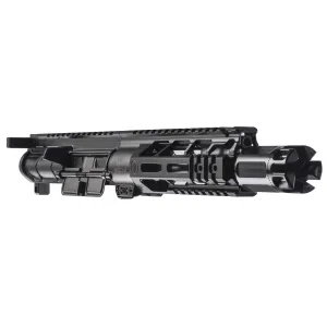 Primary Weapons Systems MK107 Mod 2, Semi-auto Rifle, SBR, 223 Wylde, 7.75 in Barrel, Long Stroke Piston System, PWS CQB Compensator, Anodized Finish, Black, BCM Stock, 30 Rounds, 1 Mag, Ambidextrous, Radian Raptor Charging Handle 22-2M107RA1B-NFA