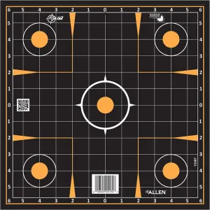 EzAim Splash Sight-In Grid Adhesive Targets 12x12 100 pk 15287