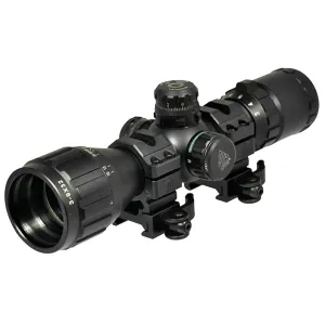 UTG SCPM392AOLW BugBuster Black Hardcoat Anodized 3-9x32mm 1 in Tube Illuminated Red/Green Mil-Dot Reticle, Rifle Scope