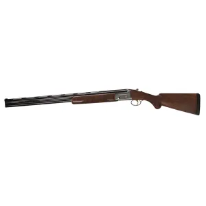 Bettinsoli USA BOST202822 Omega Steel 20 Gauge 28 in 3 in 2rd, Stainless Waterfowl Engraved Rec, Blued Barrel, Walnut Fixed Comb Stock, Includes 5 Chokes