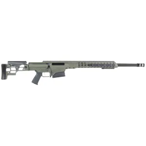 Barrett MRAD Rifle System 14446, 6.5 Creedmoor, 24 in Heavy Match Grade Barrel, Bolt-Action, Folding Stock, Adj Match Trigger, OD Green Cerakote Finish, 10 Rds