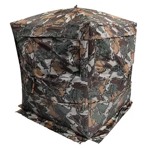 Rhino Blinds R180STPRED Rhino-180 5-Hub Design See Through Realtree Edge 150 Denier/Mesh 58 in x 55 in, 66 in High