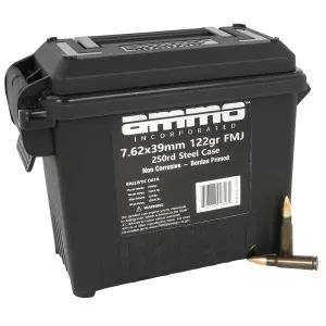 Ammo Incorporated 762X39122FMJB250 Signature 7.62x39mm 122 gr Full Metal Jacket (FMJ) 250rd Can