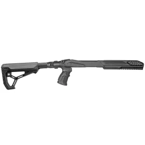 FAB Defense FXM4R1022B M4 Conversion Kit Chassis, Black, Adj. Fold GL-CORE Stock, Finger Groove Pistol Grip, Pic. Acc Rails, Fits Ruger 10/22 (Standard & Bull Barrels), Stock