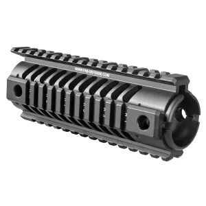 FAB Defense FXNFR NFR Quad Rail for Carbine Length M16 1913 Mil-Spec Picatinny Rails Black Anodized Aluminum
