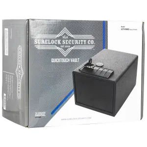 Surelock Security 3418948 QuickTouch 300 Digital Keypad/Key Entry Matte Black Steel Holds 2 Handguns 7.48 in H x 13 in W x 10.04 in D