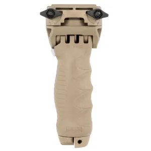 FAB Defense FXTPODG2T T-Pod G2 Rotating Tactical Foregrip & Bipod 5 Position Adjustable Legs FDE Fiberglass Reinforced Polymer & Anodized Aluminum