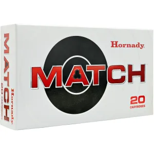 Hornady 8230 Match 338LapuaMag 250gr Boat Tail Hollow Point 20 Per Box/6 Case Centerfire, Rifle Ammunition