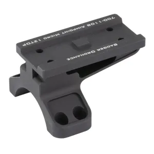 Badger Ordnance Condition One Micro Sight Mount, Allows for Mount ing the Aimpoint T-2 Footprint at 12 O'Clock on Optic, Compatible with 30mm C1 Mount, Anodized Finish, Black 700-110B
