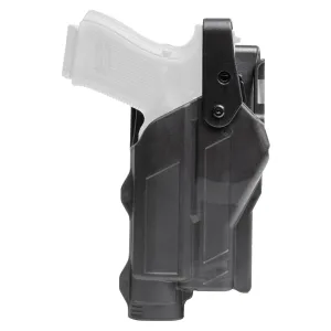 Rapid Force Rapid Force Duty Holster, Outside the Waistband Holster, Level 3 Retention, Fits Glock 17/31/47/22 (Will Not Fit Gen 5 G22) with Light, Low Ride, Right Hand, Polymer, Black RFS-0601-R-MB-33-D