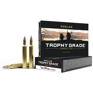 Nosler 60047 Trophy Grade 7mmSTW 160gr Nosler AccuBond 20 Per Box/10 Case Centerfire, Rifle Ammunition