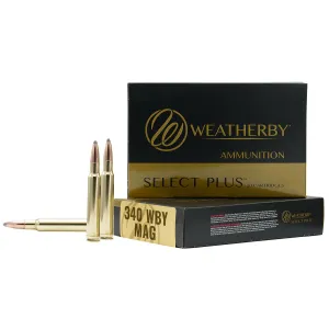 Weatherby Select Plus Ammunition 340 Weatherby Magnum | N340250PT