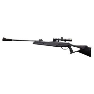 Beeman 10615GP Sportsman Gas Ram 177 Pellet 1rd Black Rec/Barrel Fixed Thumbhole with, Pistol Grip Stock 4x32mm Scope Air, Rifle