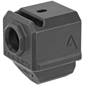 Agency Arms Gen4 Compensator 417S-G4-BLK, Features a single top venting port and a front sight hole