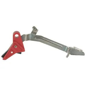 True Precision Axiom Trigger Trigger Bar TP-GLKT2-RBL, Red with Black Safety, For Glock Gen 1-4 (Does Not Fit Gen5) TP-GLKT2-RBL