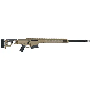 Barrett MRAD Rifle System 18479, .338 Lapua, 26 in Fluted Match Grade Barrel, Bolt-Action, Folding Stock, Adj Match Trigger, FDE Cerakote Finish, 10 Rds