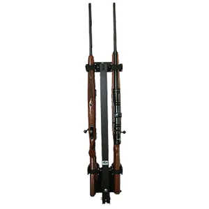 Rugged Gear 11092 Wall Mount Removable Black Steel Holds 2 Rifle/Shotgun