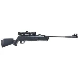 RWS/Umarex 2280203 Airem 2 Combo 177 Pellet (1000 FPS) Overall Black TNT Nitrogen Piston System, Fiber Optic Open Sights, All-Weather Synthetic Stock Includes 4x32mm Scope & Rings Air, Rifle