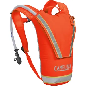Camelbak Hi-Viz Hydration Pack, Intl Orange, Made of Cordura, 14.6 inx9.1 inx6.3 in, Mil Spec Crux Reservoir Included, Reservoir Holds 2.5 Liters, Hydration Only, Reflectivity On Pack 1736801000