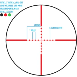 Firefield Tactical 10-40X50Ao Riflescope Mil-Dot Reticle FF13046
