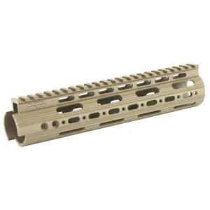 Leapers, Inc. - UTG Handguard, Fits AR Rifles, 9 in Carbine Length, Super Slim Free Float, Flat Dark Earth Cerakote MTU004SSD