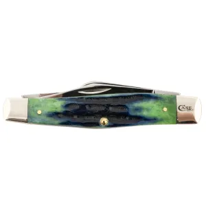 Case 75833 Stockman Large 2.20 in/2.30 in/3.30 in Folding Clip/Sheepsfoot/Spey Plain Mirror Polished Tru-Sharp SS Blade/ Hunter Green Deep Canyon Jig Bone Handle