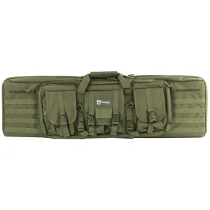 Drago Gear Double Gun Case, Dbl Rfl Cs, OD Green, 600D Polyester, 42 in 12-323GR