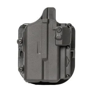 Rapid Force Rapid Force Level II Slim, Outside the Waistband Holster, Fits Sig P365XL/Spectre Comp with Light, Polymer, Paddle Attachment, Black R2-PA-1006-R-B-L1-D