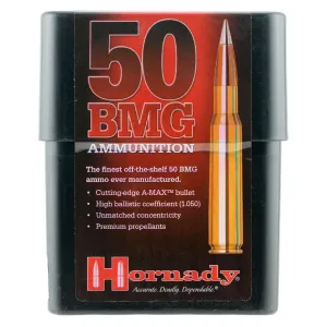 Hornady 8270 Match 50BMG 750gr Hornady A Max 10 Per Box/10 Case Centerfire, Rifle Ammunition