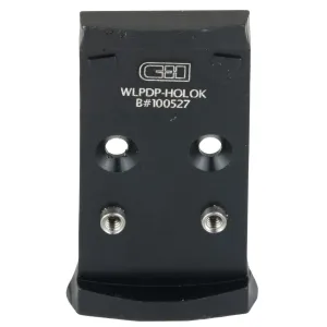 C&H Precision CHP Adapter Plate, Coverts the Walther PDP 1.0 to the Holosun 407/507K, Anodized Finish, Black, Includes Mounting Hardware WLPDP-HOLOk