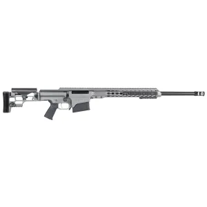 Barrett MRAD Rifle System 14387, .338 Lapua, 26 in Heavy Match Grade Barrel, Bolt-Action, Folding Stock, Adj Match Trigger, Tungsten Grey Cerakote Finish, 10 Rds