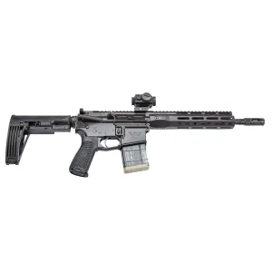 Wilson Combat TRPEP300HBL Protector Elite 300 HAM'R 11.30 in 20+1 Black Hard Coat Anodized, Black Armor-Tuff No Brace, BCM Starburst Gunfighter Grip