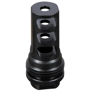 SilencerCo AC4753 ASR Muzzle Brake Black Steel with 1/2 in-28 tpi Threads for 270 Cal