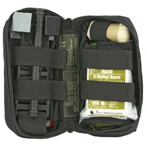 North American Rescue M-FAK Mini First Aid Kit 80-0494, Contains: 1 C-A-T Tourniquet, 1 ETD 4 in Flat