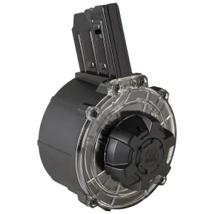 Charles Daly Drum Magazine, 12 Gauge, 20 Rounds, Fits All Charles Daly Magazine Fed Shotguns: N4S, AR-12S, & Mag Fed Honcho, Black 470.124