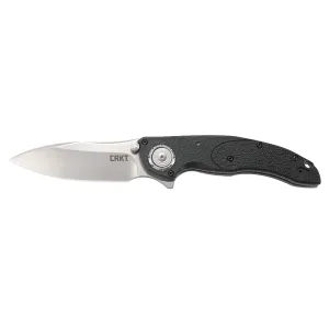CRKT 5405 Linchpin 3.73 in Folding Sheepsfoot Plain Satin 1.4116 Blade GRN Black Handle